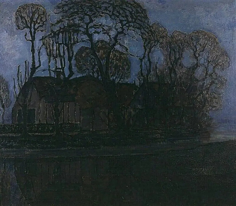 Aften i Duivendrecht - Piet Mondrian