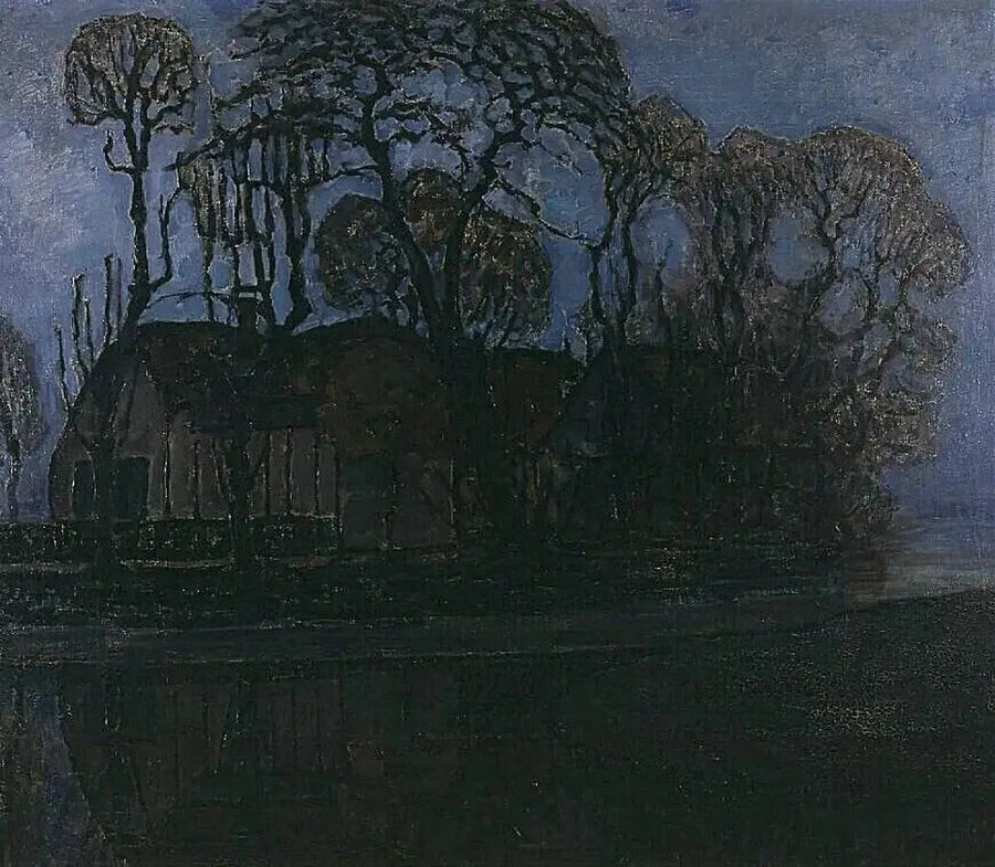 Aften i Duivendrecht - Piet Mondrian
