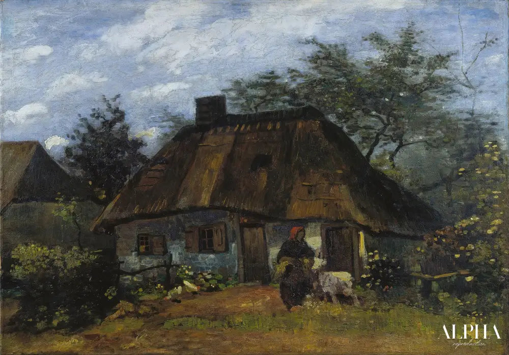 Ferme à Nuenen - Van Gogh - Reproductions de tableaux et peintures haut de gamme