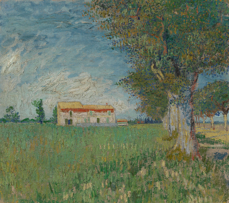 Gård i en hvedemark - Vincent van Gogh