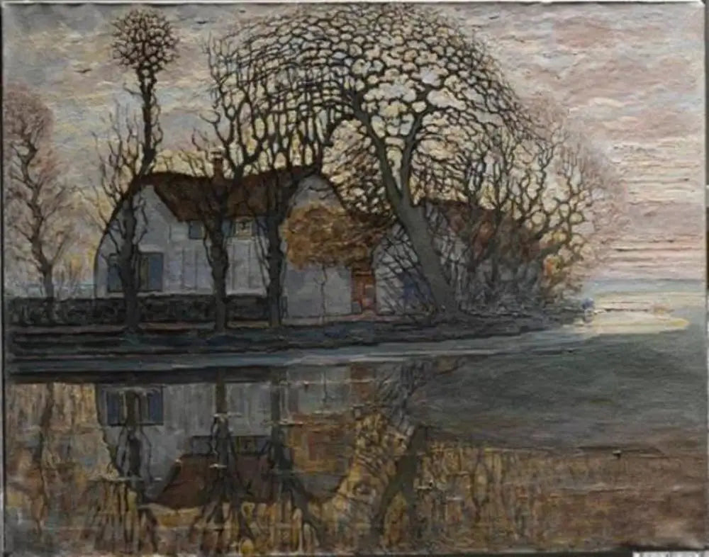 Ferme près de Duivendrecht - Piet Mondrian image 1 copie de tableau peinte à la main