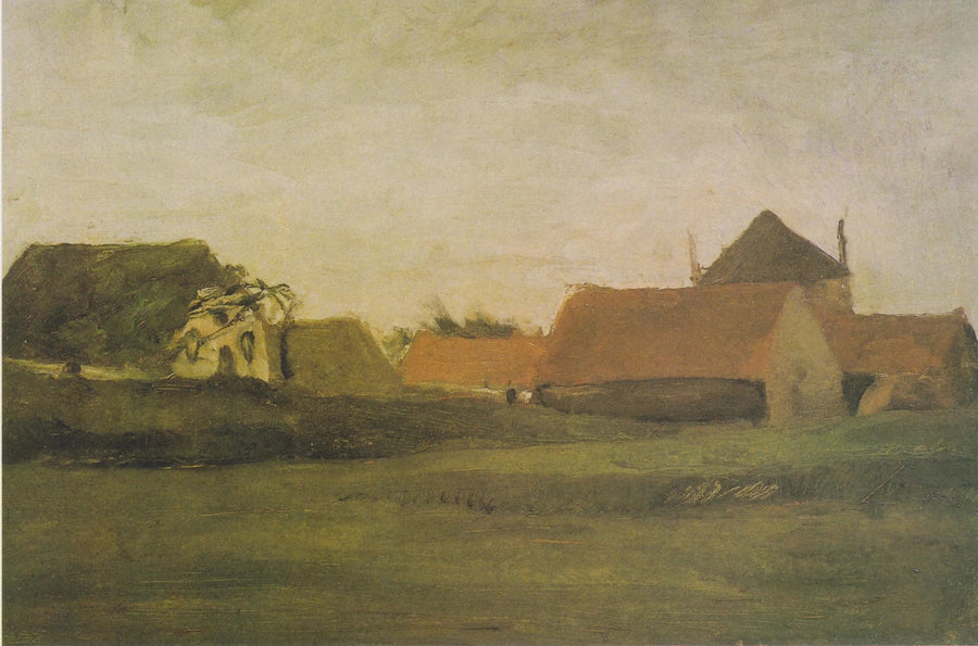 Gårde i Loosduinen nær Haag ved skumring - Vincent van Gogh
