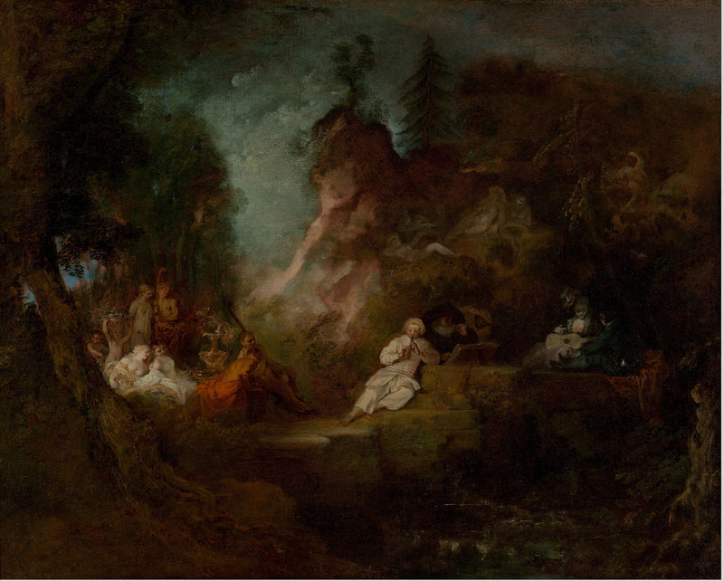 Festligheder til ære for Pan - Antoine Watteau