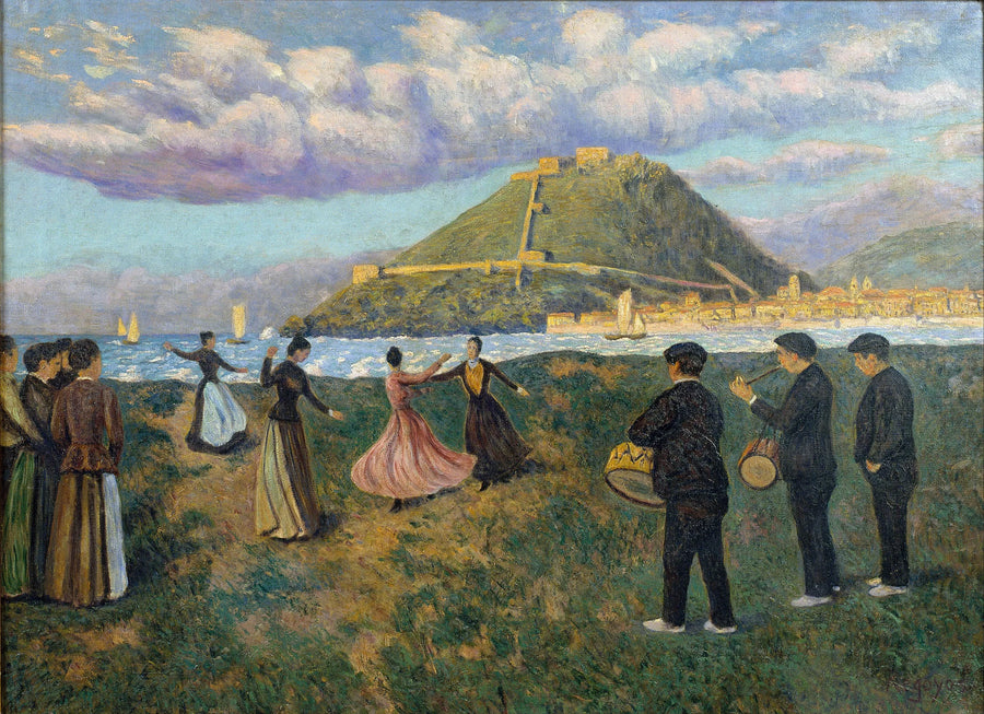 Baskisk festival (dans på El Antiguo, San Sebastian) - Dari��o de Regoyos