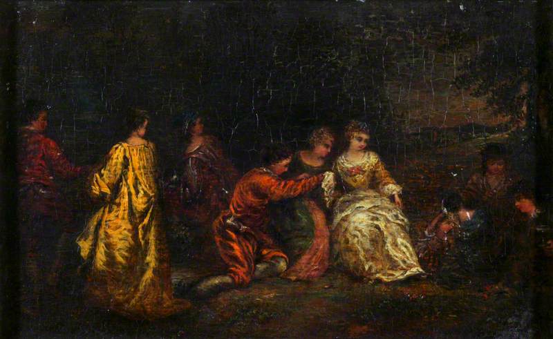 Festudflugt - Antoine Watteau
