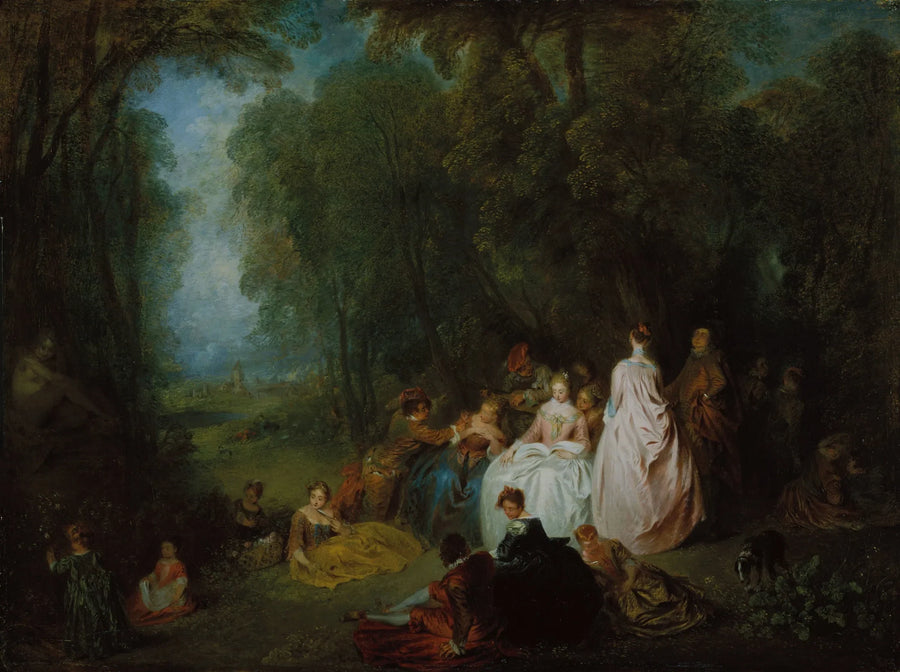 Festudflugt - Antoine Watteau