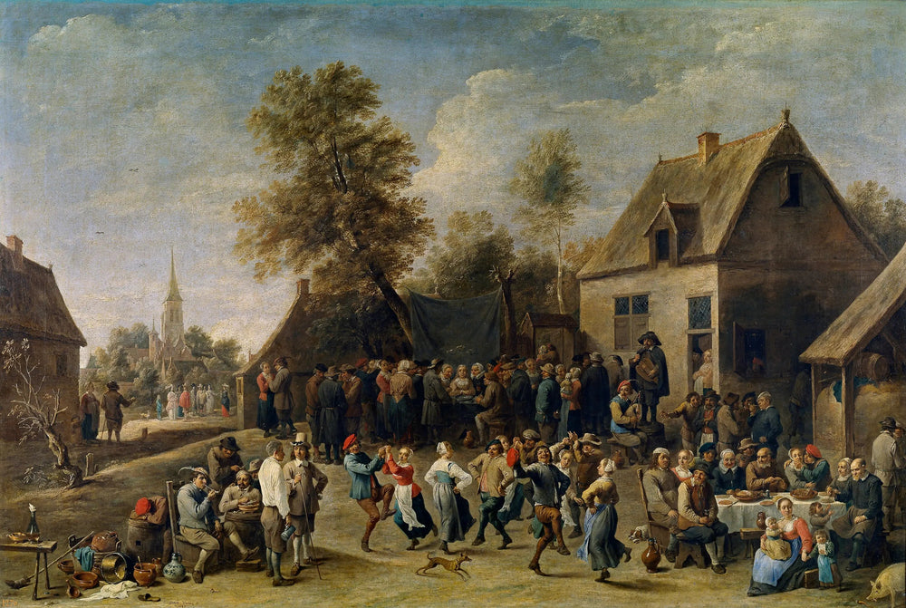 Fête de campagne - David Teniers le Jeune image 1 tableau peint à l’huile sur toile