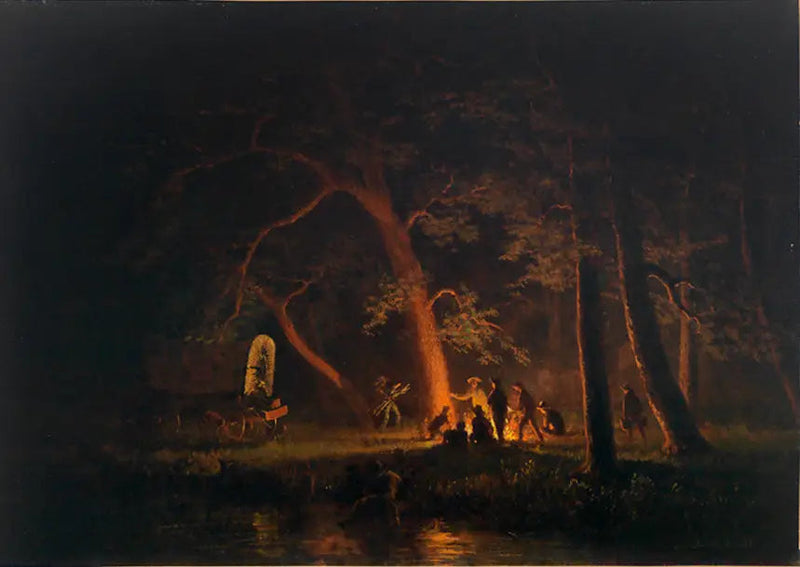 Lejrbrand - Albert Bierstadt