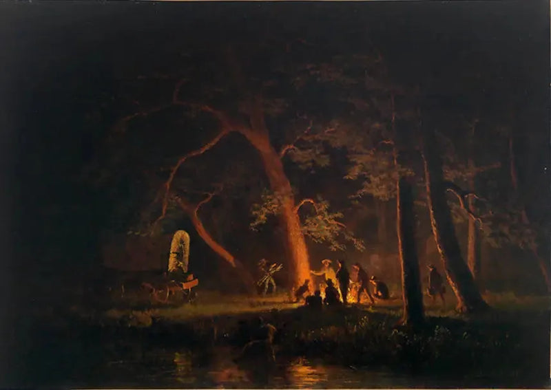 Lejrbrand - Albert Bierstadt