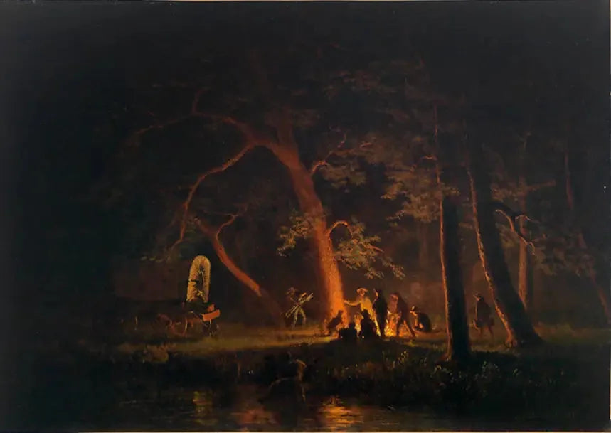 Lejrbrand - Albert Bierstadt