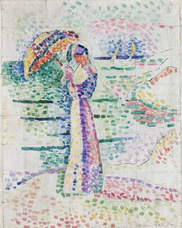 Figur med parasol - Henri Matisse