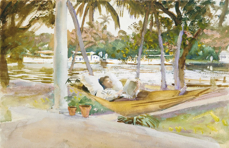 Figur i en hængekøje, Florida - John Singer Sargent