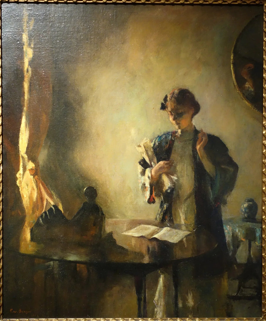 Figur i et værelse - Frank Weston Benson