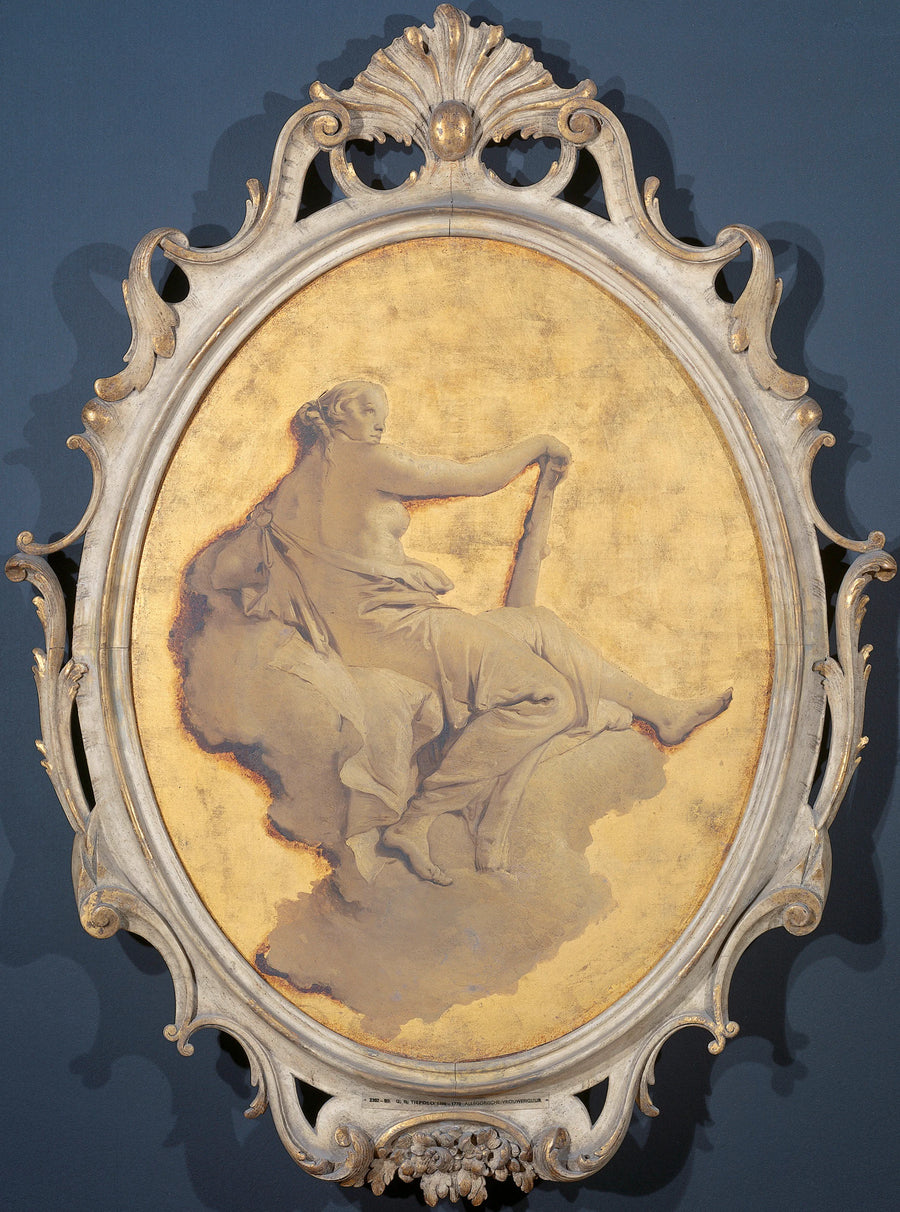 Figure féminine allégorique avec une massue (probablement Power) - Giambattista Tiepolo