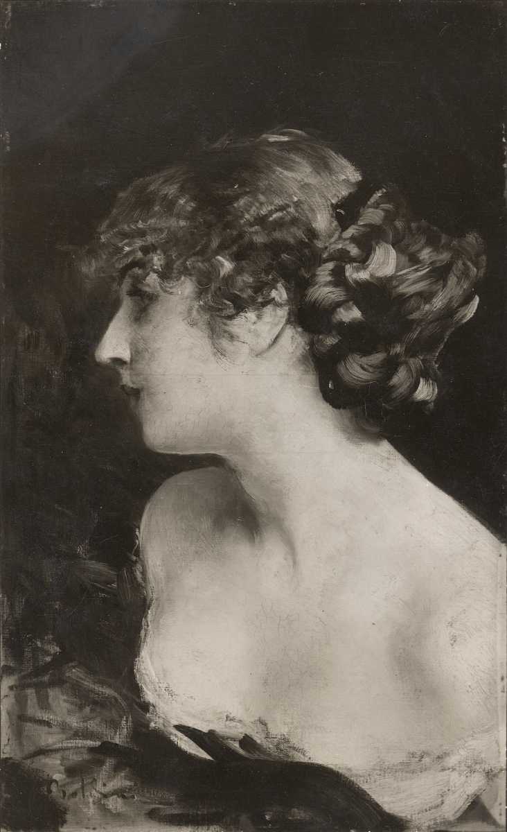 Figure féminine de profil - Giovanni Boldini - Alpha Reproduction