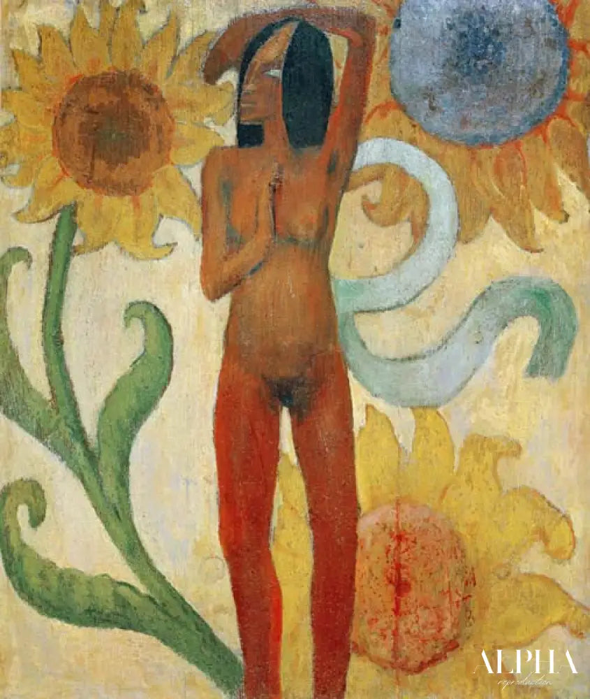 Figure féminine nue - Paul Gauguin - Reproductions de tableaux et peintures haut de gamme