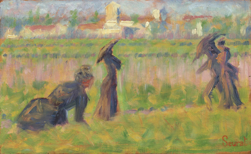 Figurer i et landskab - Georges Seurat