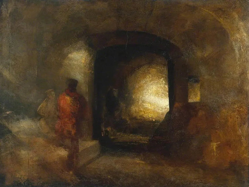 Figurer i en bygning - J. M. W. Turner