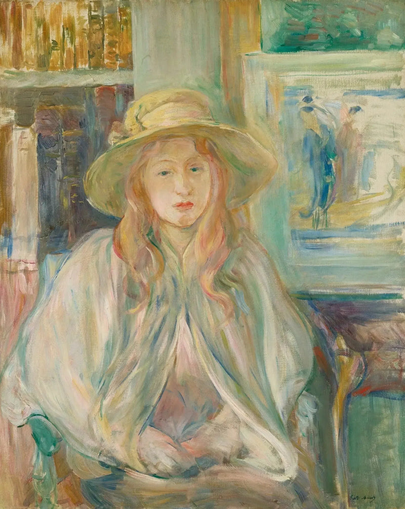 Filt med stråhat - Berthe Morisot