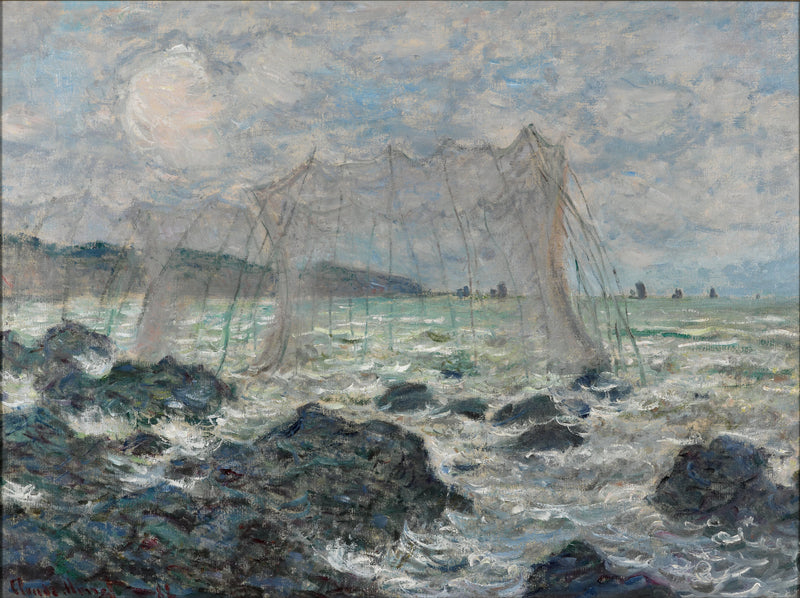 Fiskenet i Pourville W768 - Claude Monet