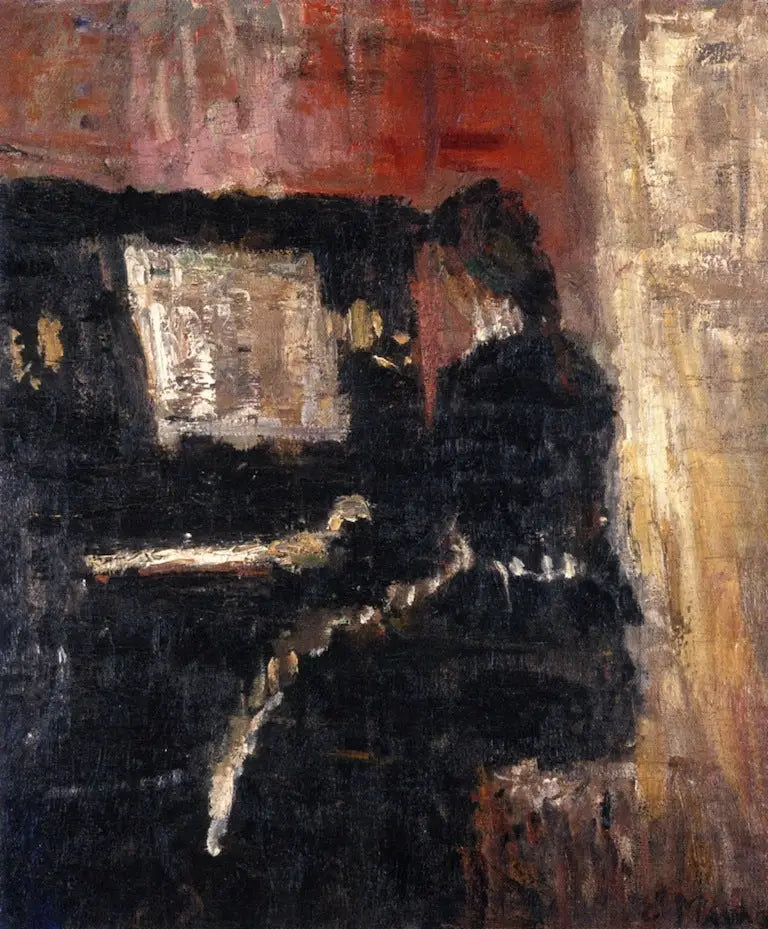 Pige ved klaveret - Edvard Munch