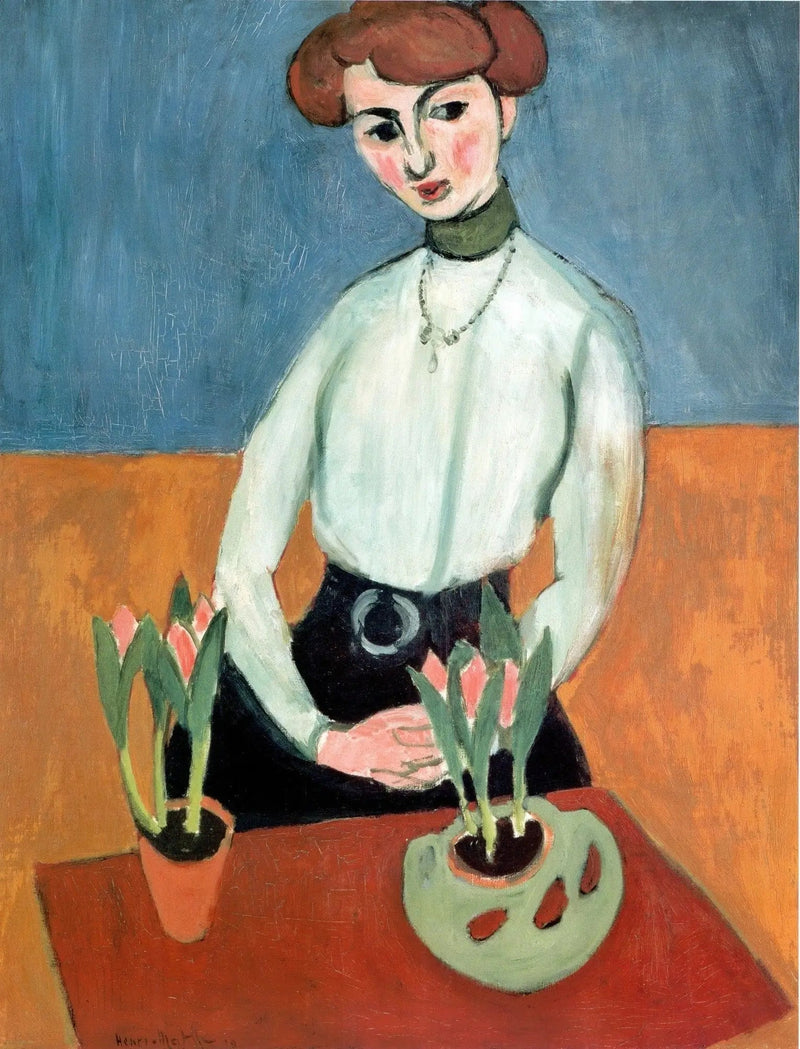 Pige med tulipaner - Henri Matisse