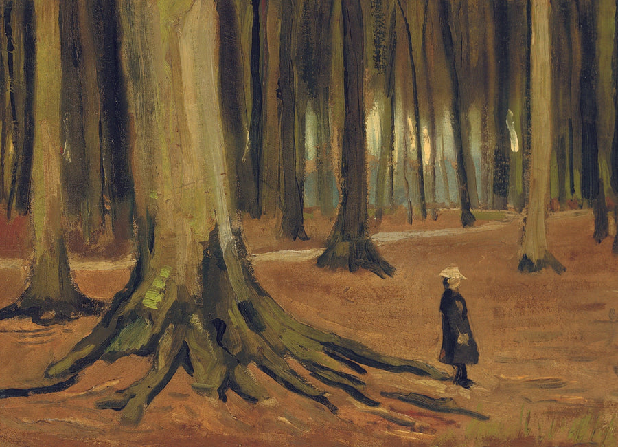 Pige i skoven - Vincent van Gogh