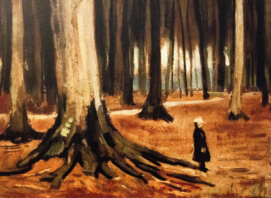 Pige i skoven - Vincent van Gogh