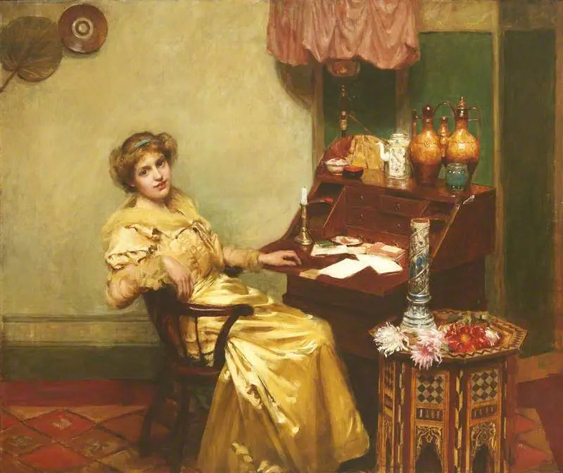 Pige i et kontor - William Merritt Chase
