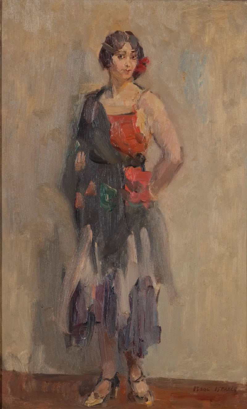 Pige stående - Isaac Israel