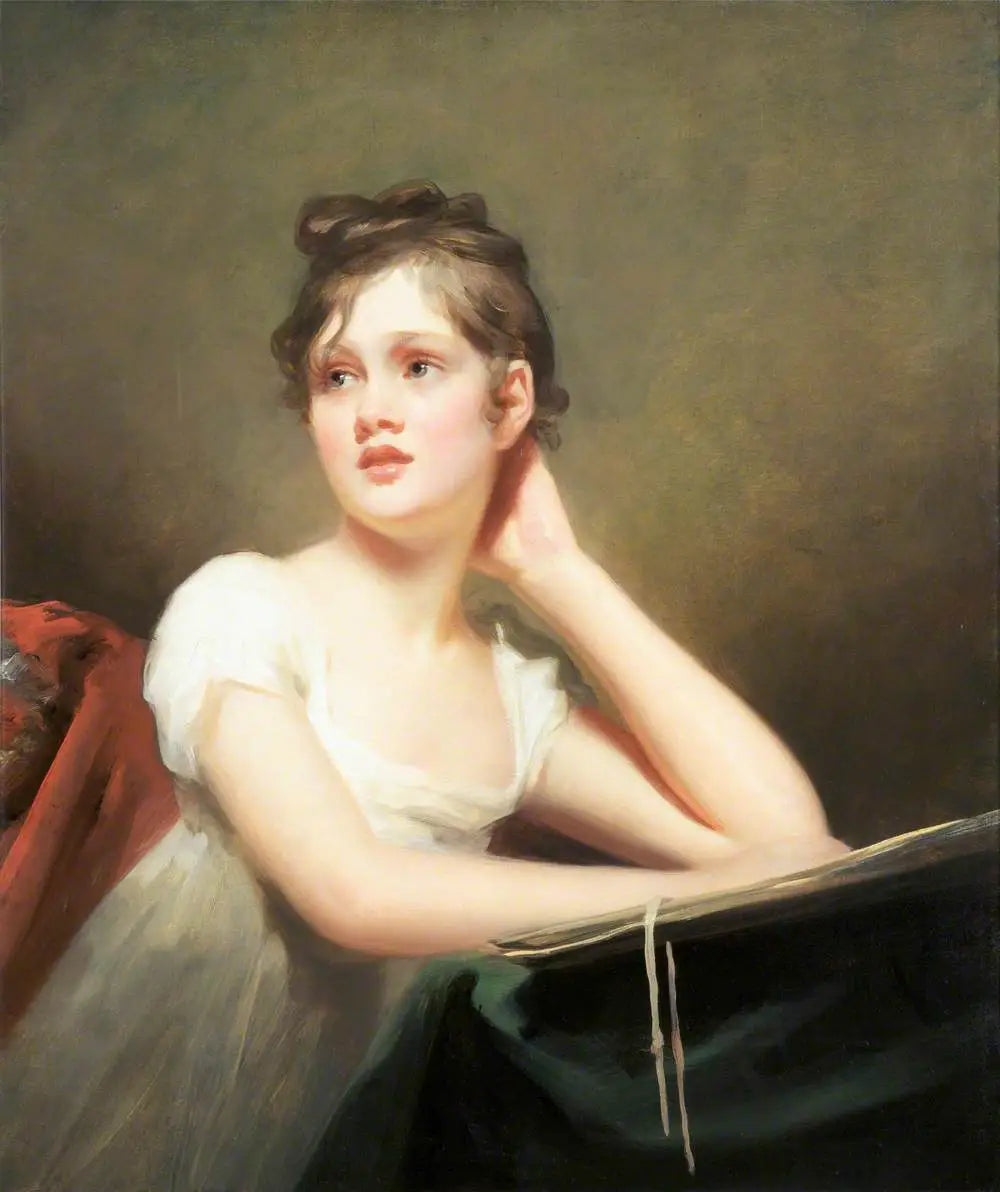 Fille dessinant - Henry Raeburn image 1 copie de tableau peinte à la main