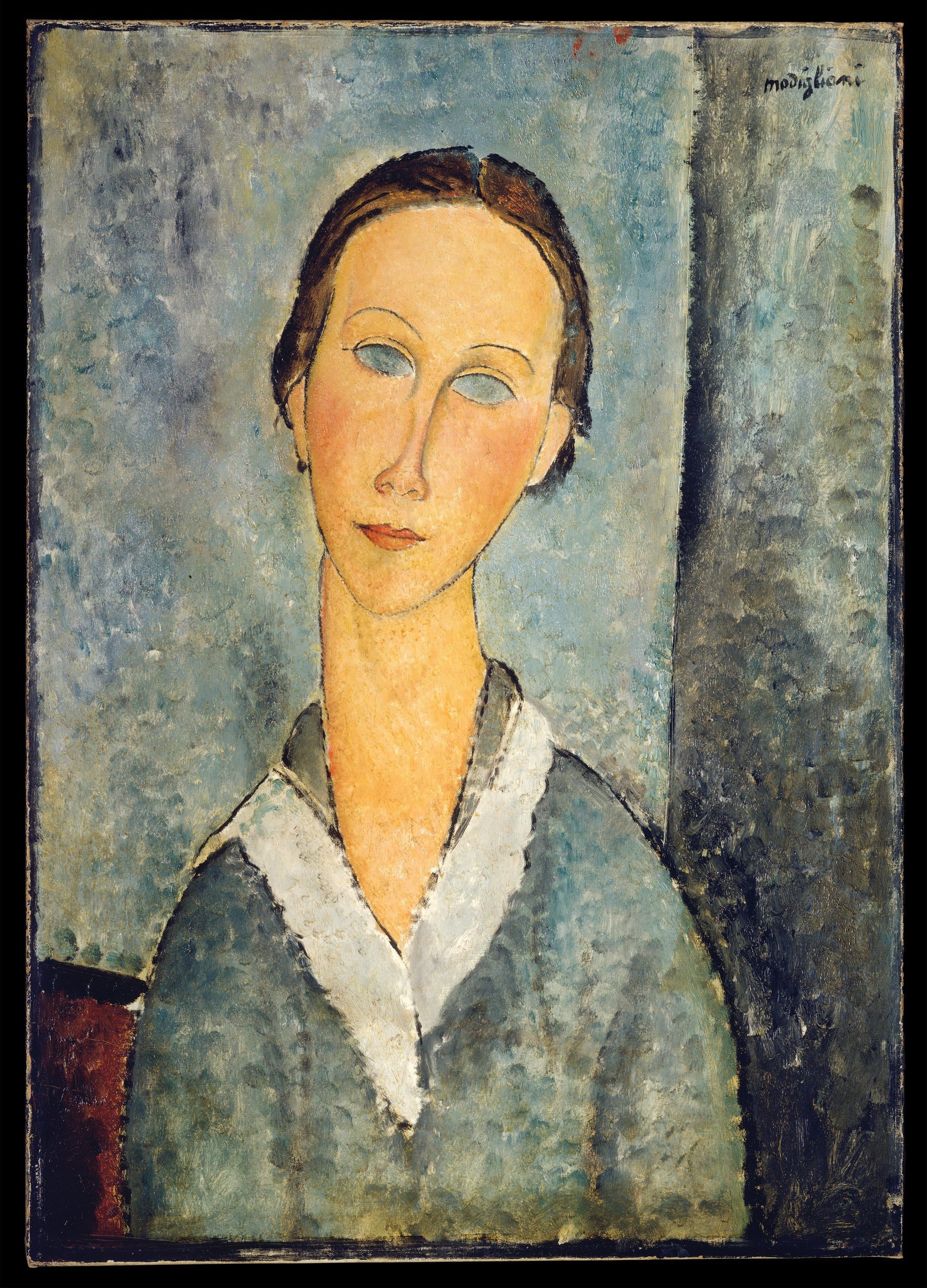 Reproduction du tableau « Fille en blouse de marin - Amedeo Modigliani » par Alpha Reproduction en peinture à l’huile