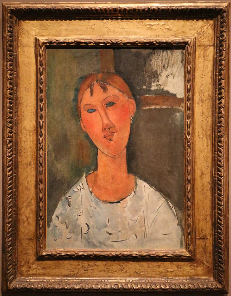 Pige i hvid skjorte - Amedeo Modigliani