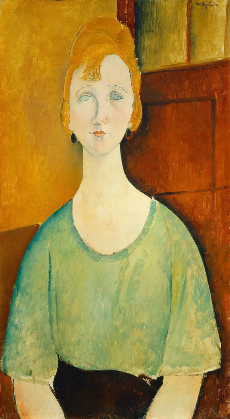 Pige i grøn skjorte - Amedeo Modigliani
