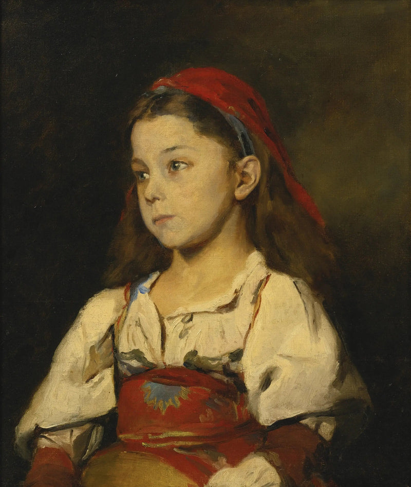 Pige i Ciociaro-dragt - William Merritt Chase