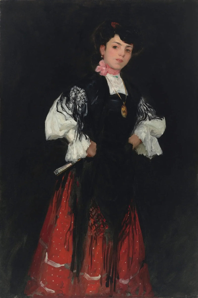 Spansk pige fra Madrid (Una Chula) - Robert Henri