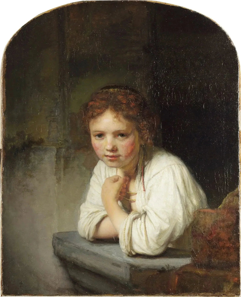 Pige ved vinduet - Rembrandt