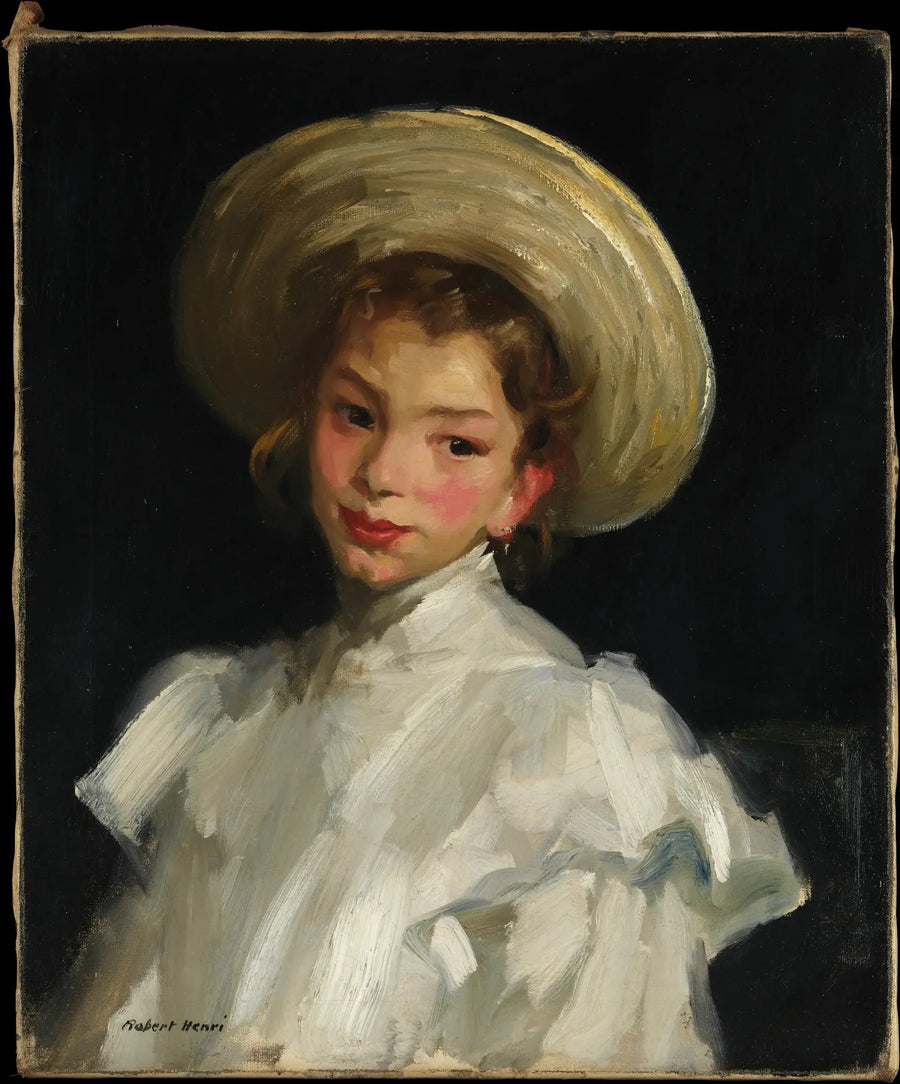 Hollandsk pige i hvid - Robert Henri