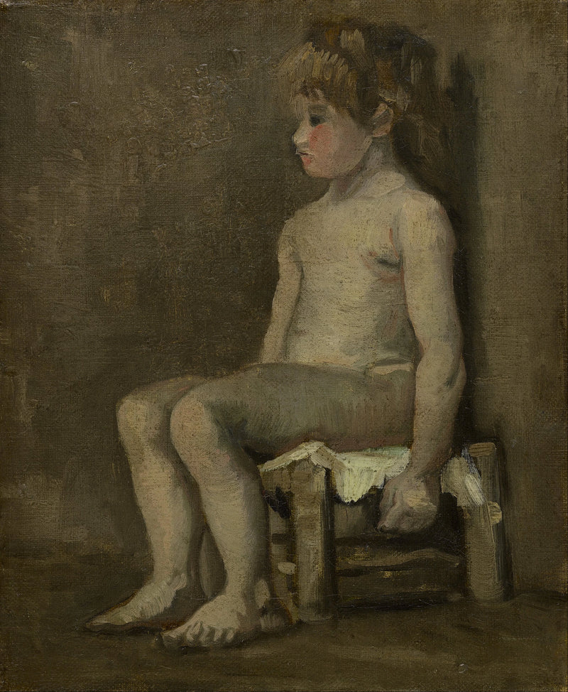Nøgen pige, siddende - Vincent van Gogh