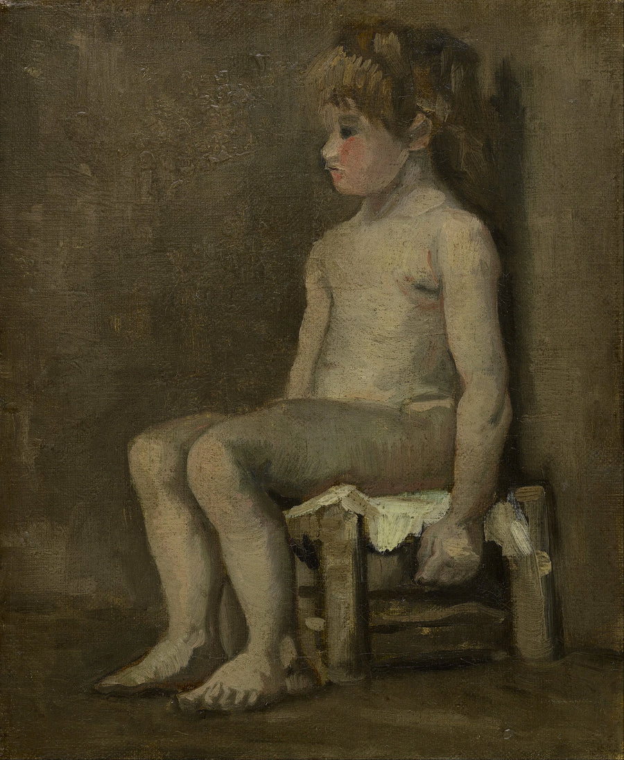 Nøgen pige, siddende - Vincent van Gogh