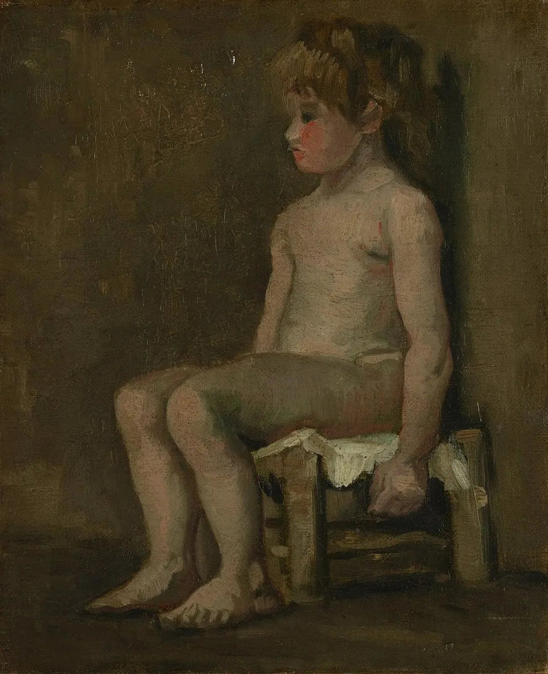 Nøgen pige, siddende - Vincent van Gogh