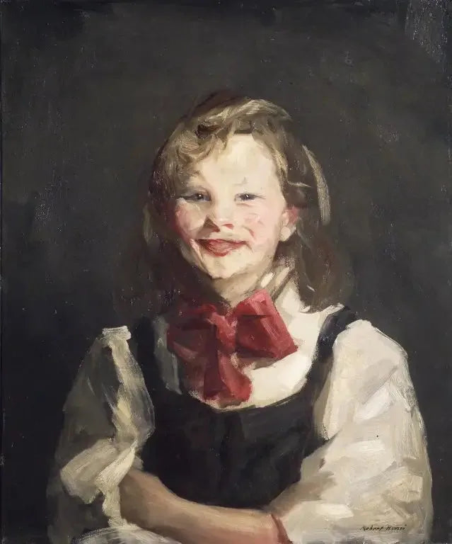 Smilende pige - Robert Henri