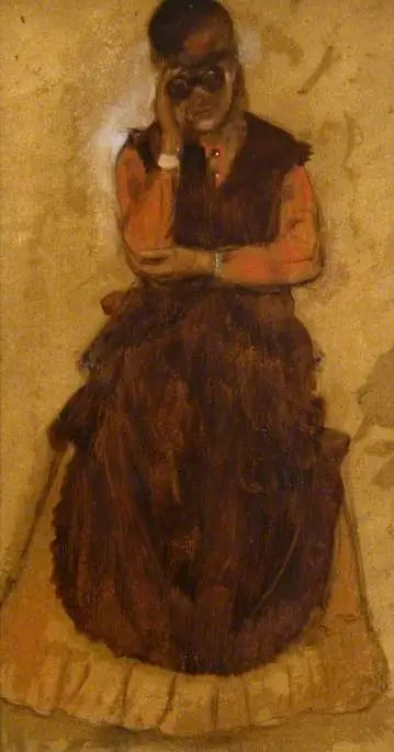 Pige der kigger gennem kikkert - Edgar Degas