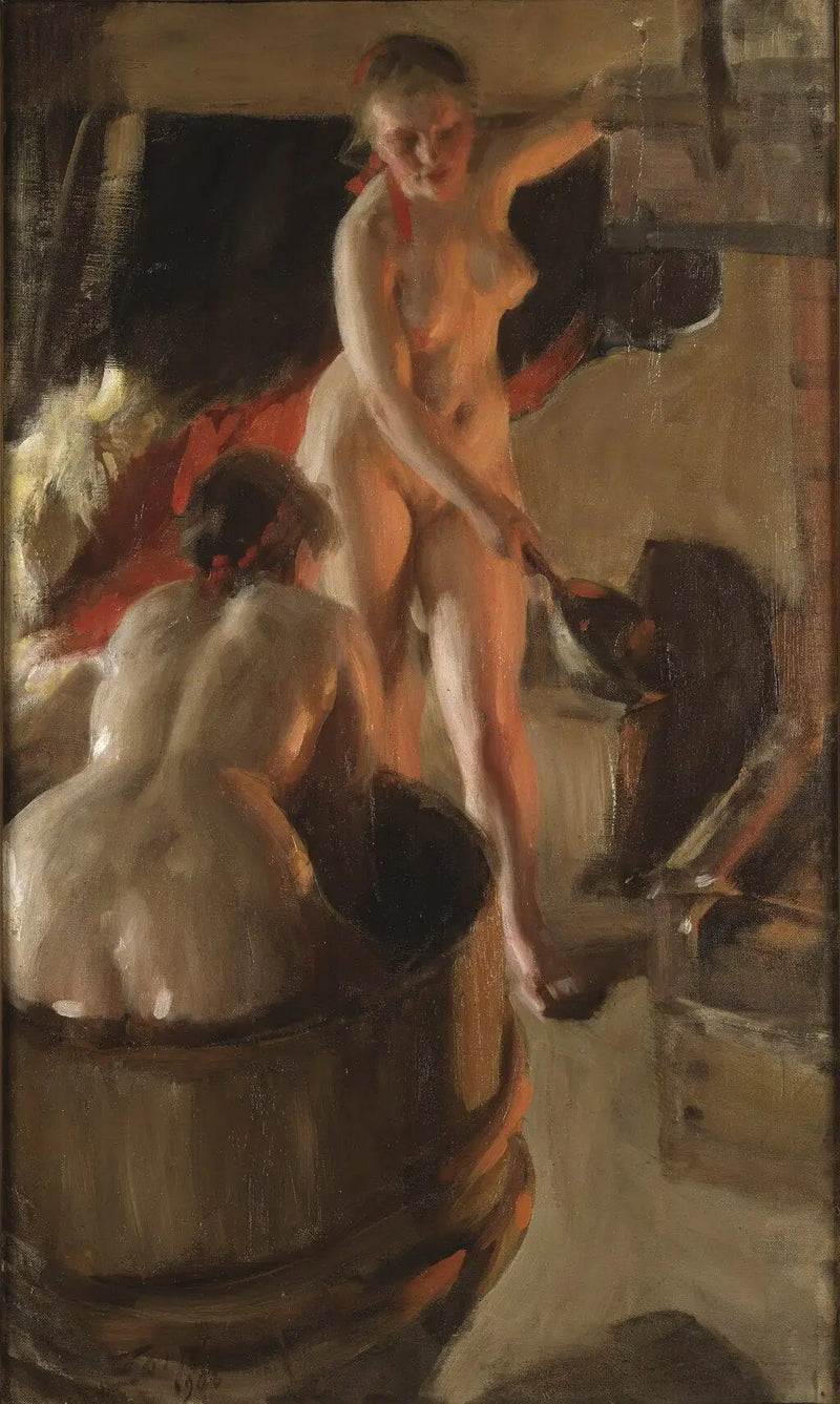 Dalecarlia Piger i badet - Anders Zorn