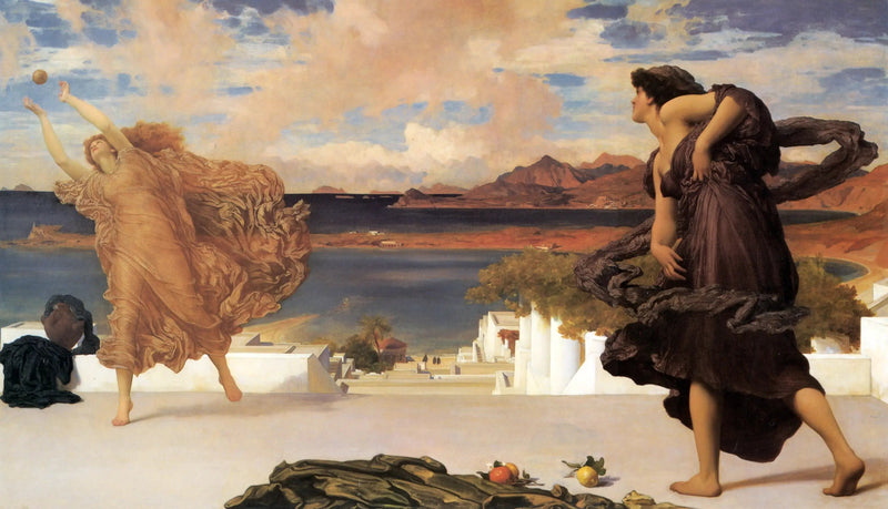 Græske piger, der leger med bold - Frederic Leighton