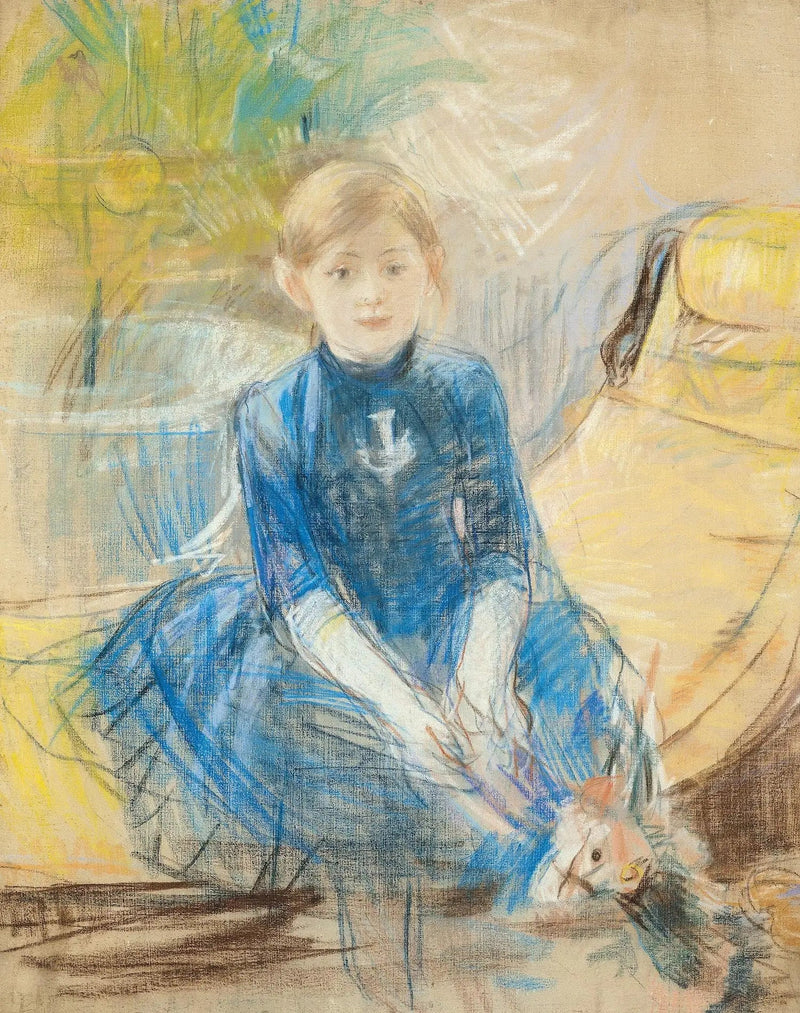Pige i blå jersey - Berthe Morisot