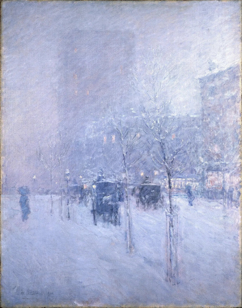 Sen eftermiddag, New York, vinter - Childe Hassam