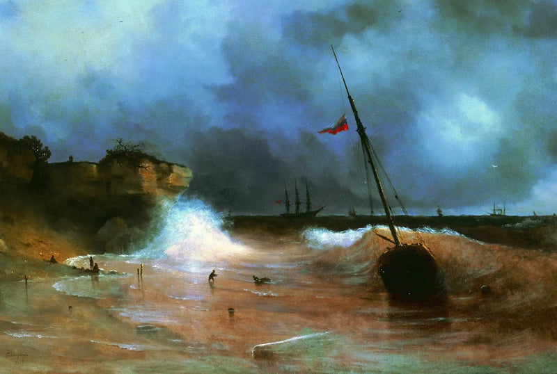 Enden på stormen - Ivan Aïvazovski