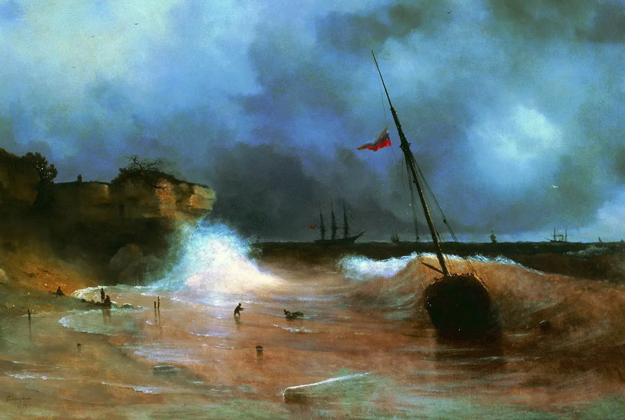 Enden på stormen - Ivan Aïvazovski