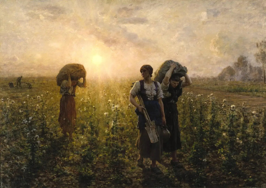 Slut på arbejdet - Jules Breton